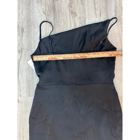 Birdy Grey Jennifer Matte Satin Black Dress, Bridesmaid, Formal, Evening, XL NWT - Picture 6 of 9